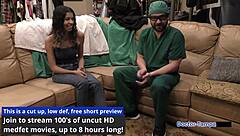dr tampa gives aria nicole her first gyno exam