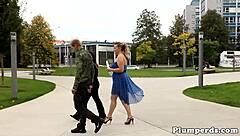 chubby domme trio sucks cocks with perky tits heaving