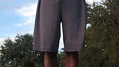 hempstead's homemade athletic workout turns intimate