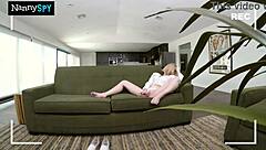 SLUTTY BABYSITTER CAUGHT MASTURBATING FOR FANS ONLINE