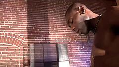 justice bends over taking huge black cock phat ass