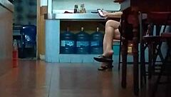 chinese milf slut nearly naked 😈🍑