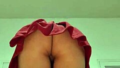 athletic model upskirts wet tight pussy bent over