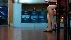 chinese milf slut nearly naked 😈🍑