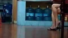 chinese milf slut nearly naked 😈🍑