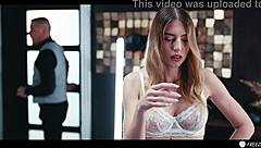 Hotel Staff Freezes Time Fucks Bound Blonde Guest Dripping Pussy Tits