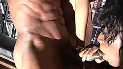 justice bends over taking huge black cock phat ass