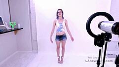 Purple-Haired Brunette Teen Model Fucked Hard in Audition