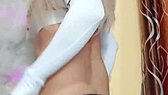 Hermosa Transsexual Blanca Nieves Crossdresses For Bold Hardcore Action