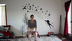 Intense yoga poses stretch flexible body lesson 339