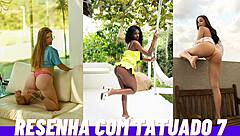 brazilian prostitute masturbates with tattooed stud