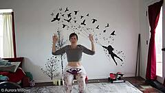 Intense yoga poses stretch flexible body lesson 339