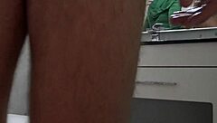 mature milf spies on young guy pissing in taboo voyeur heat