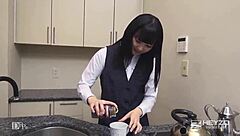 Newbie sucks stress away with creampie