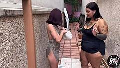 guy drags college party girl to alley for petite skinny fuck session