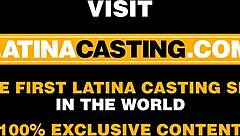 Brown latina teen cowgirl rides monster cock gonzo casting