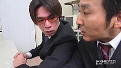 Newbie sucks stress away with creampie