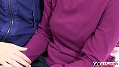 Young Russian couple's caught hardcore creampie tape