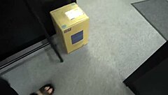 Uber delivery babe greets with instant deepthroat suck then BACK pounding god ass 3P bliss