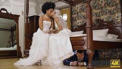 Latina Bride's Steamy Interracial FFM Threesome Wedding Bliss