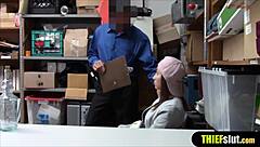 Cute Russian Shoplifter Teen Punished Roughly