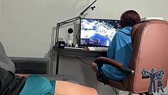 brazilian femdom unleashes monster cock on small tits