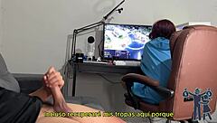 brazilian femdom unleashes monster cock on small tits