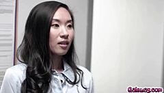 co-workers lilly bell kimmy kim april olsen please boss vicki chase in office 4some