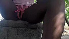 fingering wet pussy in african forest