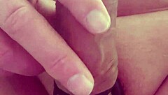 cock jerkoff with multiple rings around shaft solo