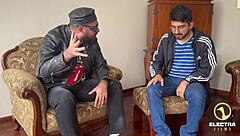 Old Man Ravages Busty Venezuelan Blonde Maid