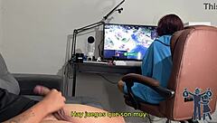 brazilian femdom unleashes monster cock on small tits