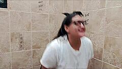 Naughty teen spreads tight pussy for jailhouse pounding