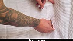 Steamy shower tempts busty beauty into wild anal ride