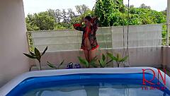 regina noir sucks cock underwater then gets dominated poolside