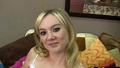 girlfriend sucks tiny cock facial cumshot