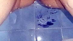 Pregnant Flashes Asshole on Toilet Then Bide Rimjob