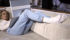 pristine edge milf stays up late riding stepson wildly