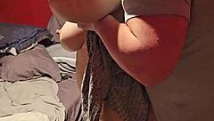 Gaping Ass and Pussy Eaten from Behind Closeup