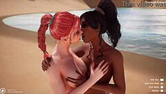 lesbian nurses devour redhead patient's pussy and tits