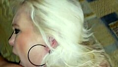 blonde housewife strips teases rips clothes begs for pierced nipple doggystyle pounding