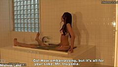 Japanese Femdom Risa Drowns Slave in Bathtub Anal Torment!