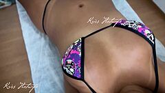 brunette wife’s huge tits massage turns into pov pussy fingering