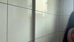 after beach we fucked raw in bathroom and i held cum inside