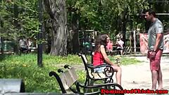 Bound Teen Deepthroats Dom Cock