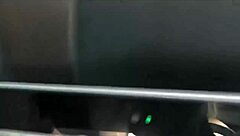 young adult teases in public car!