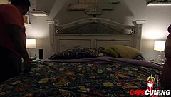 black mama milf sneaks in like a thief for hot cum surprise 😈💦