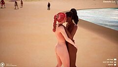 lesbian nurses devour redhead patient's pussy and tits