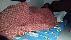 sharing bed with stepmom turns into sneaky creampie under sheets!