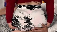 curvy latina milf drops to knees slurping cock till explosive mouth cumshot